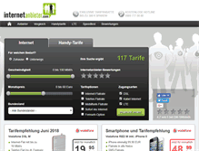 Tablet Screenshot of internetanbieter.com